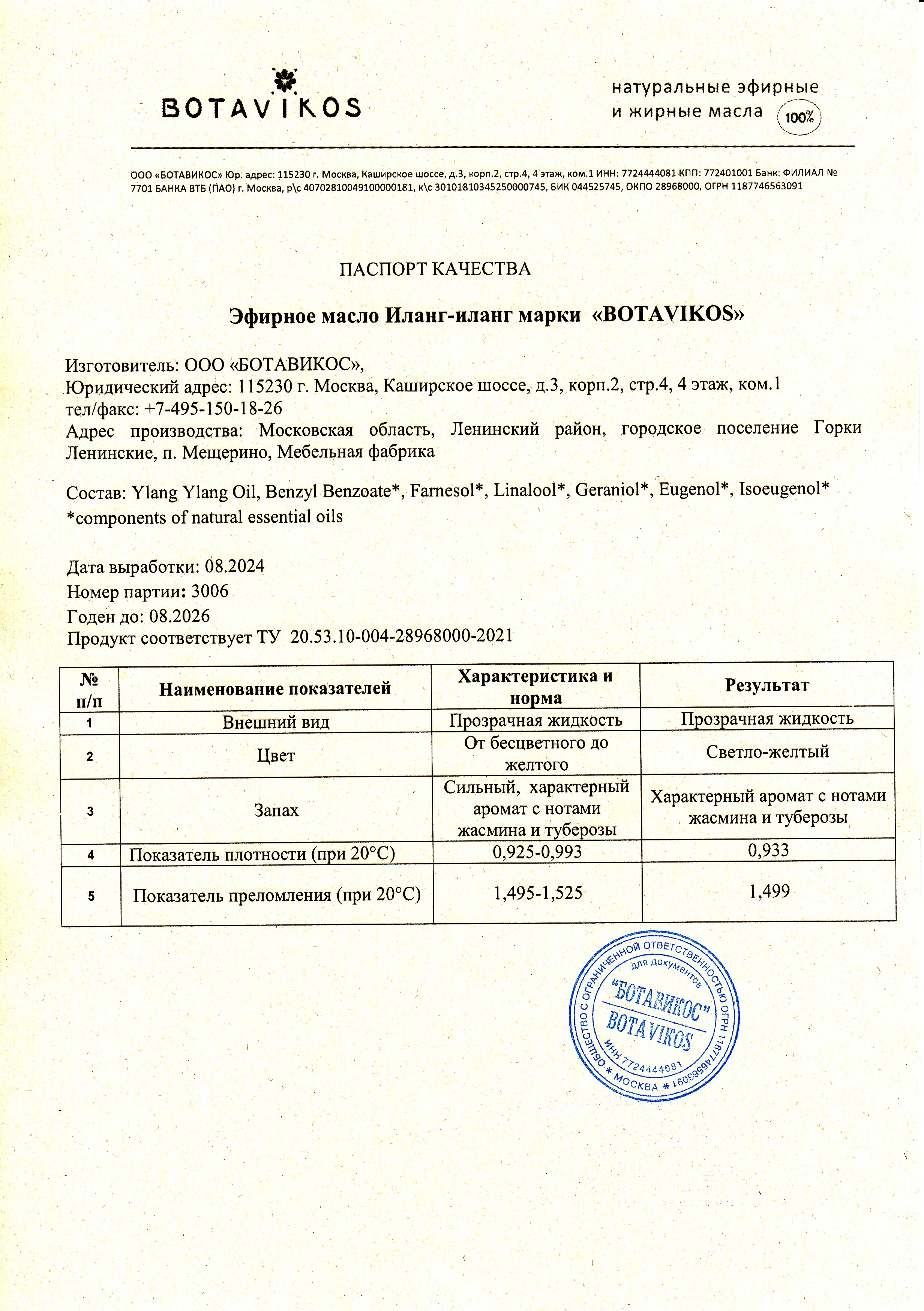 Паспорт №082024